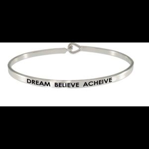 DREAM BELIEVE ACHIEVE BANGLE BRACELET